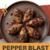 Pepper blast wings